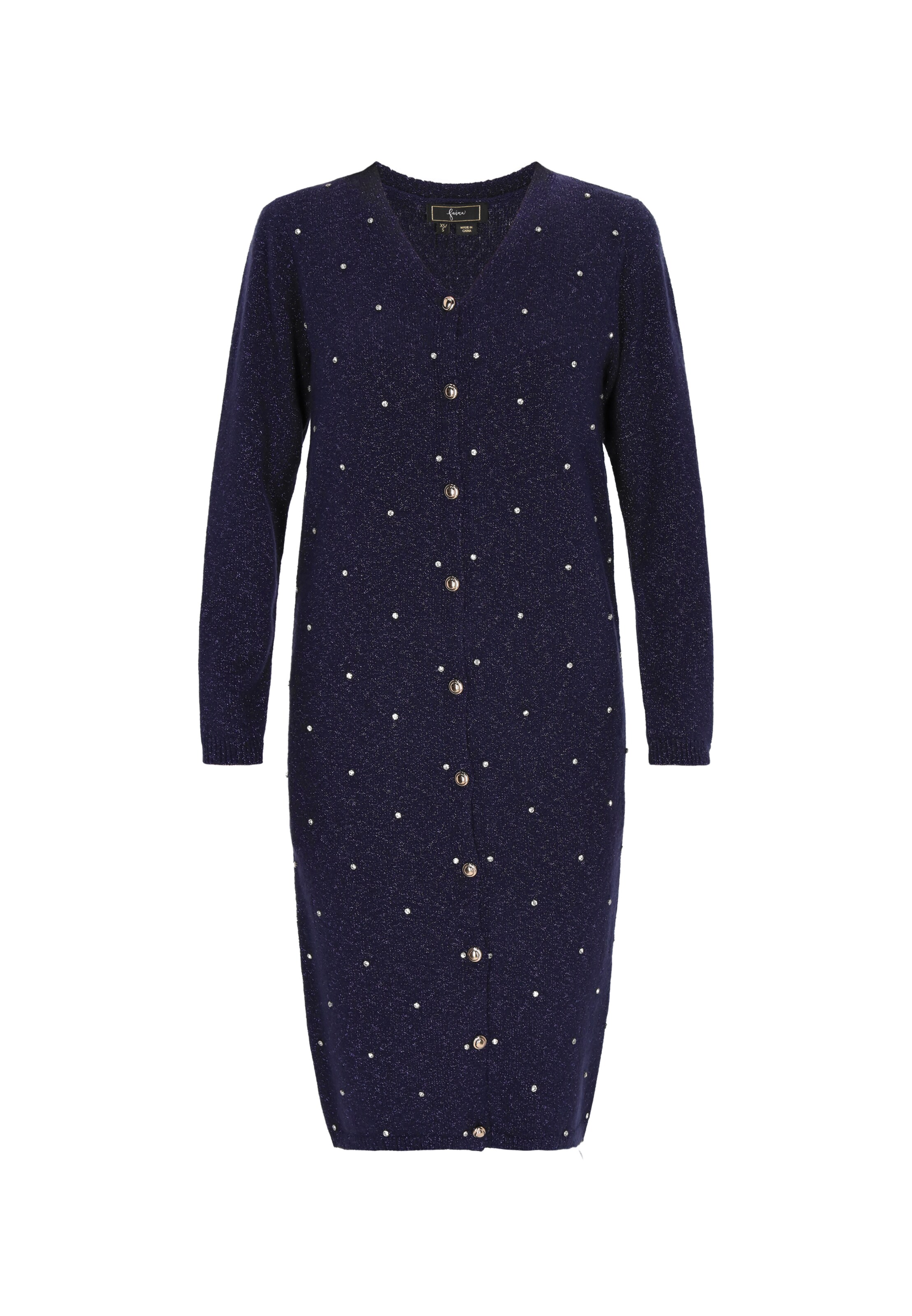 faina - Cárdigan en azul: frente