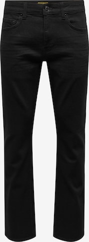 Only & Sons - regular Vaquero 'WEFT' en negro: frente