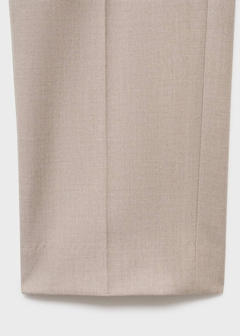 MANGO MAN Slim fit Pleated Pants 'Paris' in Beige