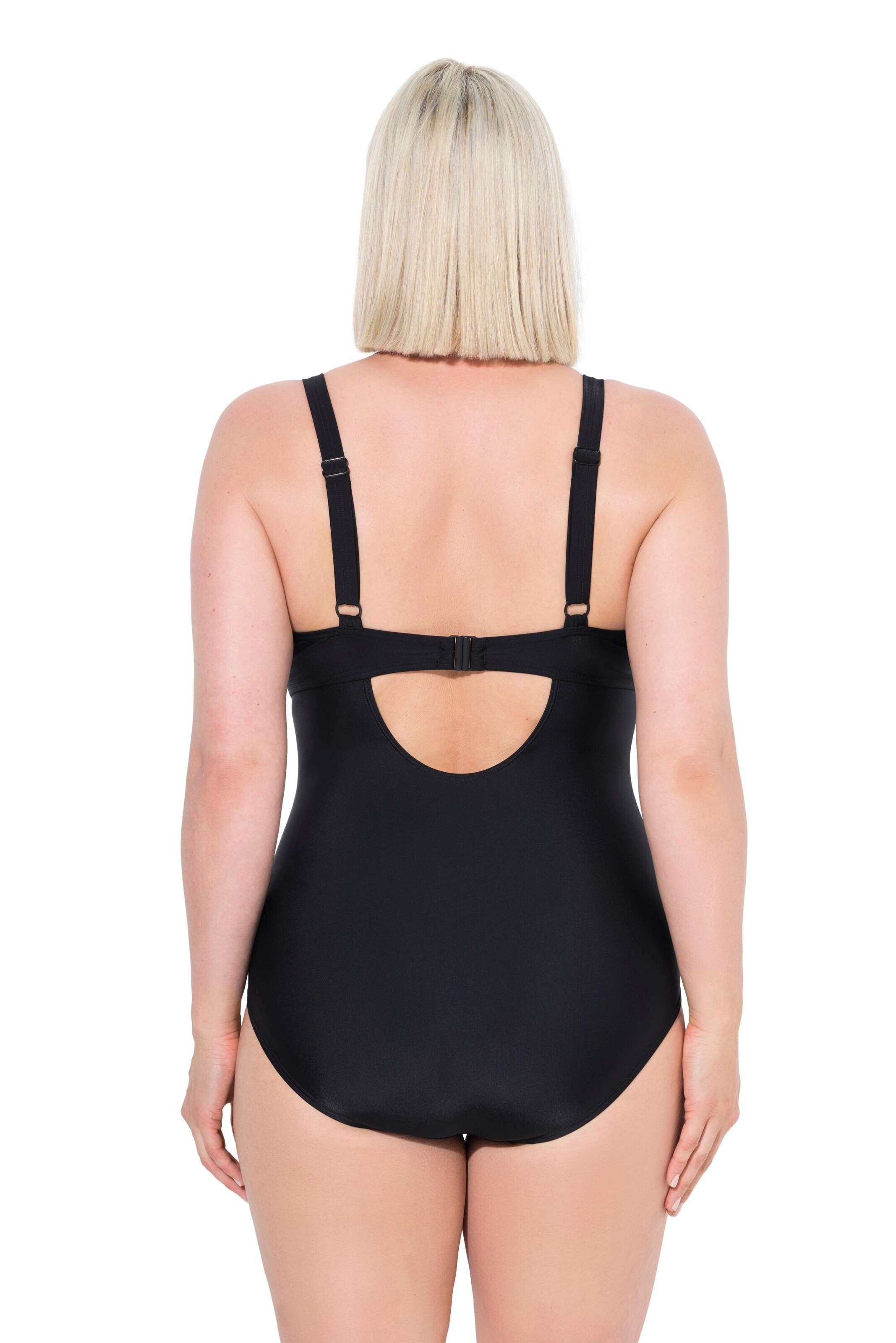 Ulla Popken Badeanzug in Schwarz