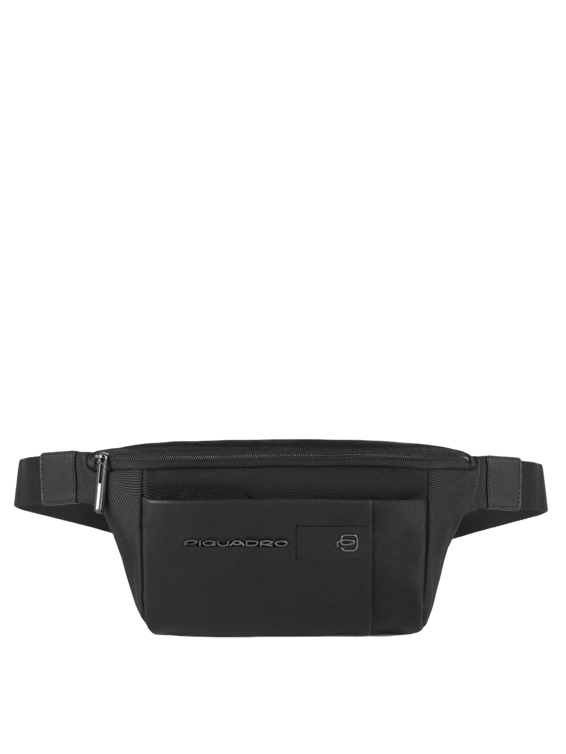 Piquadro - Bolso de hombro en negro: frente