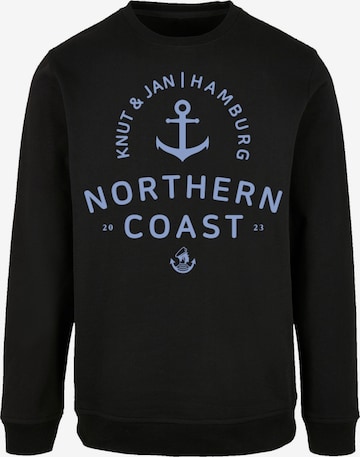 F4NT4STIC Sweatshirt in Zwart: voorkant