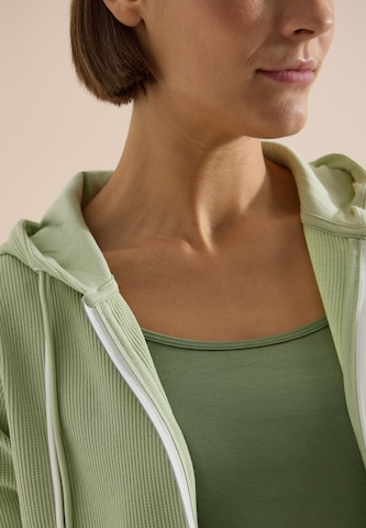 CECIL Sweatjacke in Grün