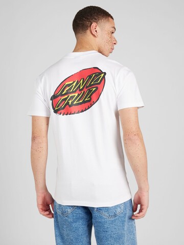 T-Shirt 'Creep Dot' Santa Cruz en blanc : devant