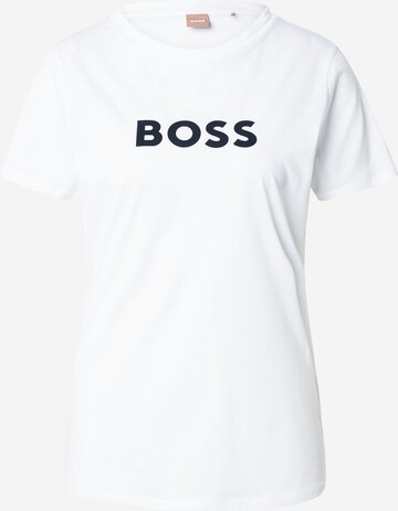 Maglietta 'Elogo' di BOSS in bianco: frontale