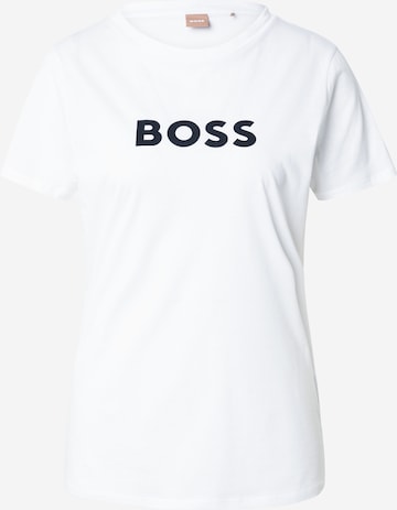 BOSS T-Shirt 'Elogo' in Weiß: Vorderseite