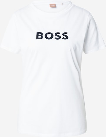 BOSS Orange Shirt 'Elogo' in White: front