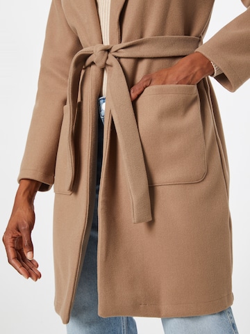 PIECES Between-Seasons Coat 'Jolene' in Brown