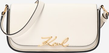 Karl Lagerfeld Crossbody Bag in White: front
