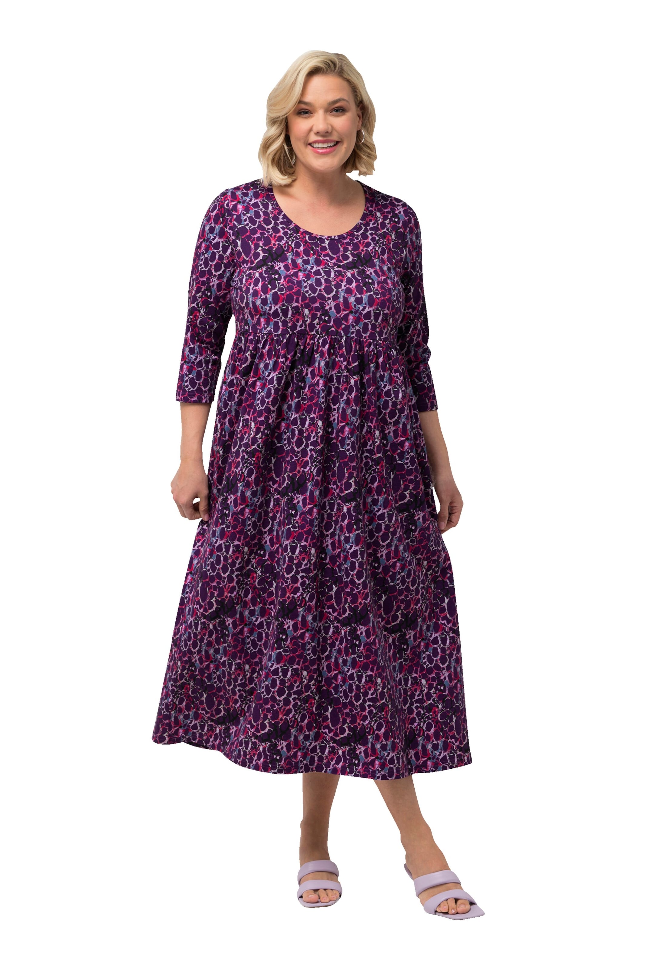 Ulla Popken Kleid in Lila: Vorderseite