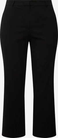 Ulla Popken Regular Pants in Black: front