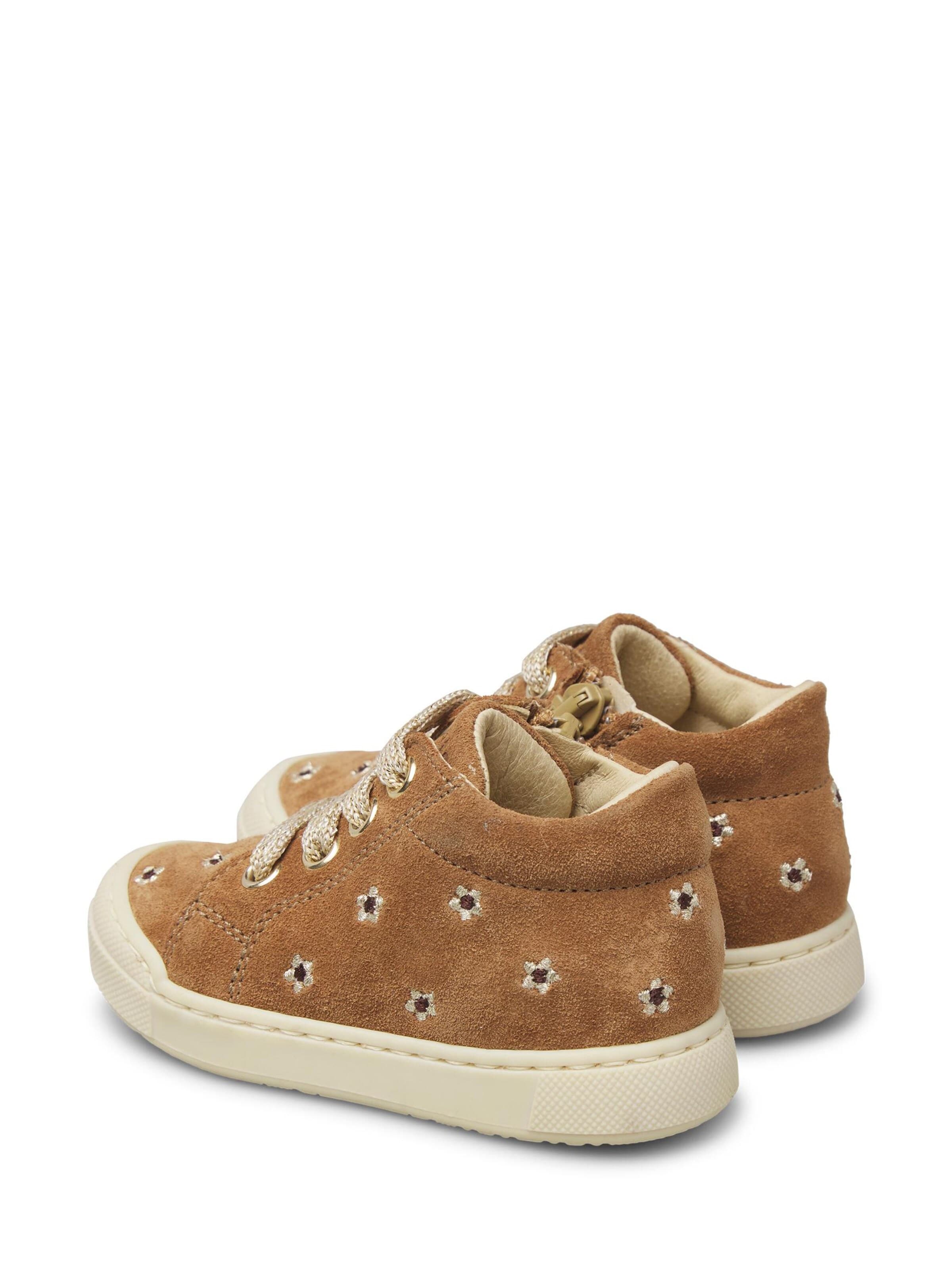 Baskets 'SNOPES EMBR.DAISIES ZIP' Falcotto en marron