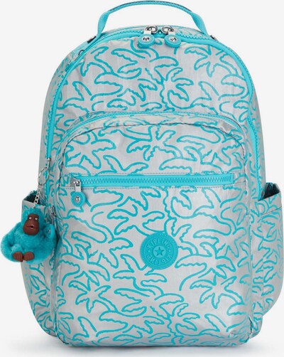 KIPLING Sac à dos 'Seoul' en turquoise / gris clair, Vue avec produit