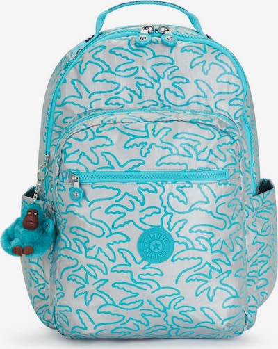 KIPLING Rucksack 'Seoul' in türkis / hellgrau, Produktansicht