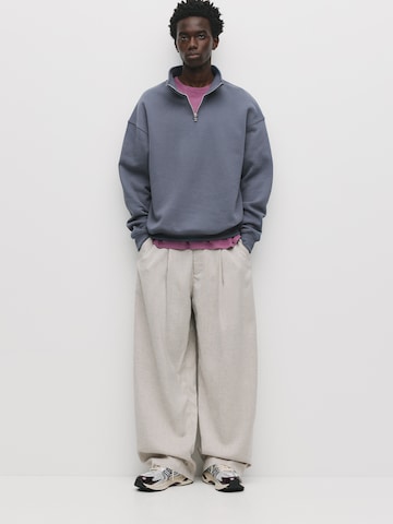 Sweat-shirt Pull&Bear en bleu : devant