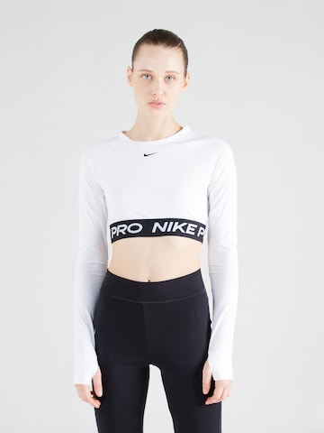 NIKE Funktionsbluse 'PRO' i hvid: forside