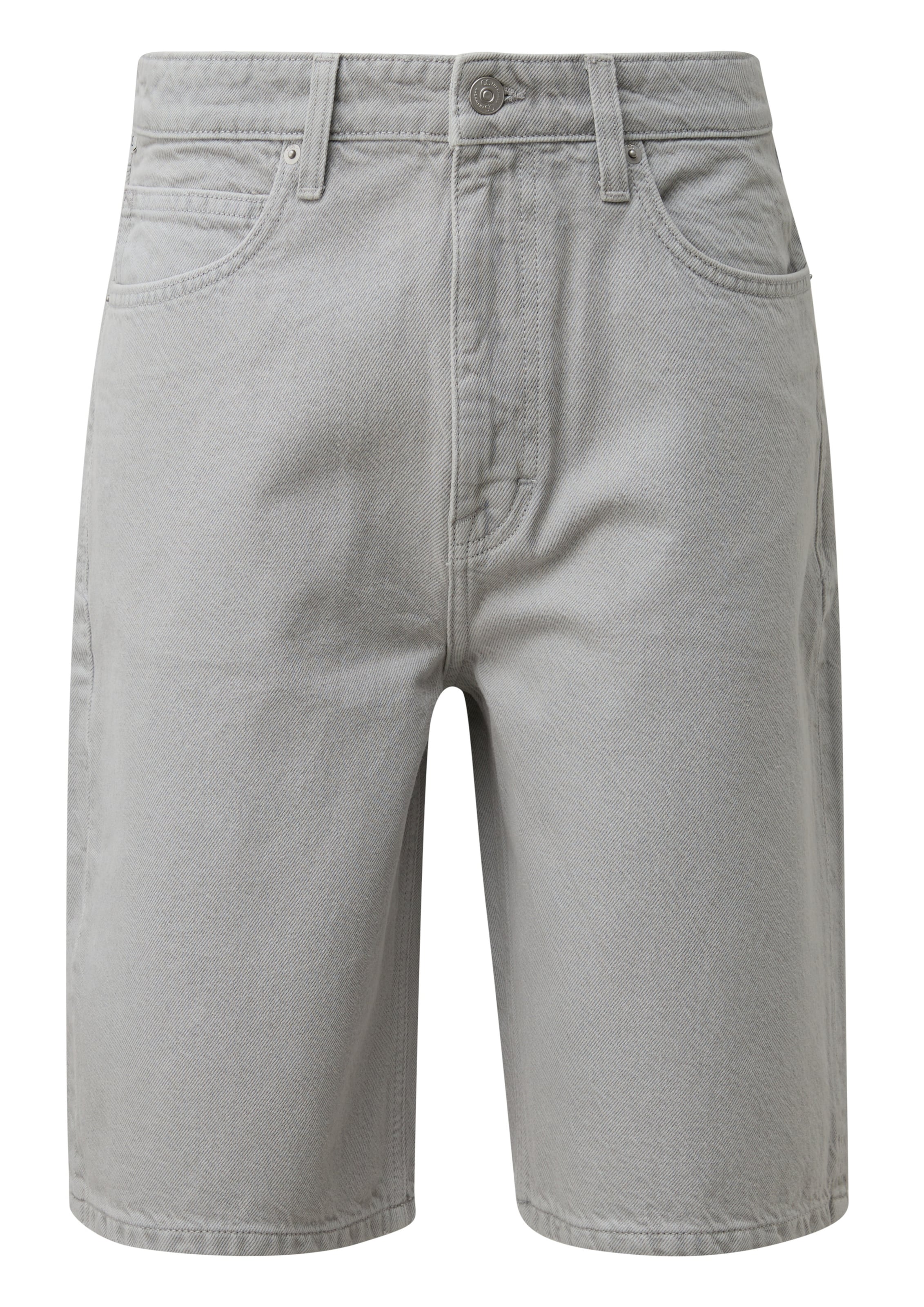 QS Loosefit Jeans in Grijs: voorkant