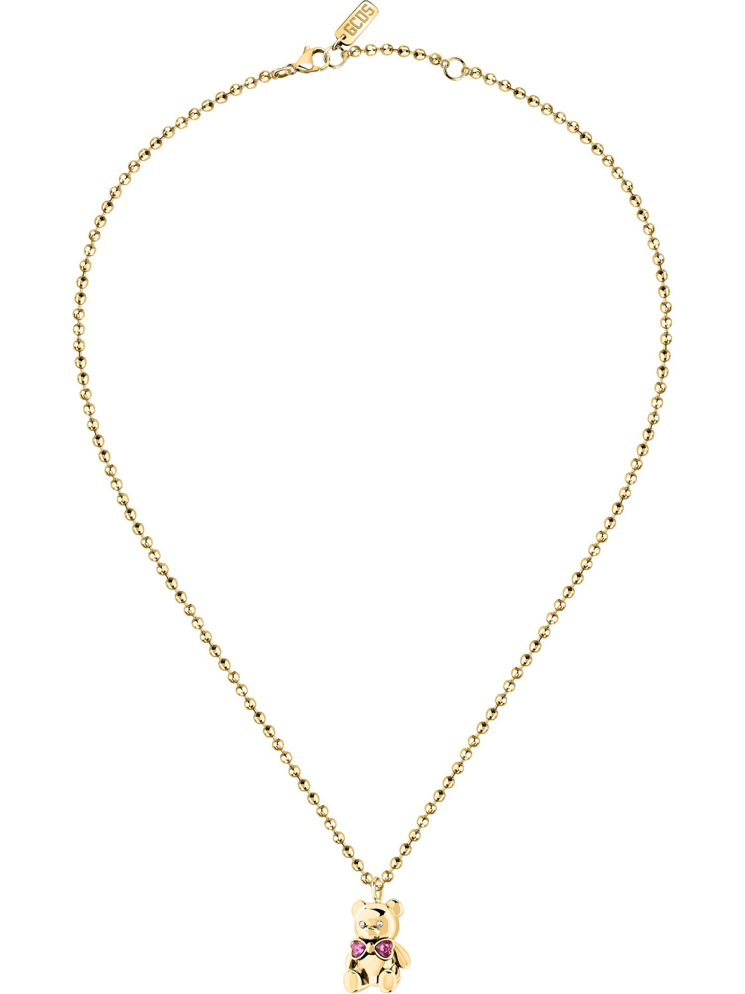 GCDS Necklace in Gold: front