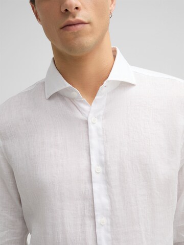 STRELLSON Slim fit Button Up Shirt 'Ceasar' in White