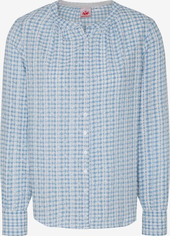 SPIETH & WENSKY Blouse 'Angela' in Blauw: voorkant