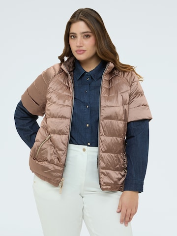 Fiorella Rubino Winterjas in Bruin