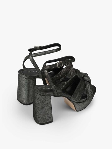 Scalpers Strap Sandals in Black