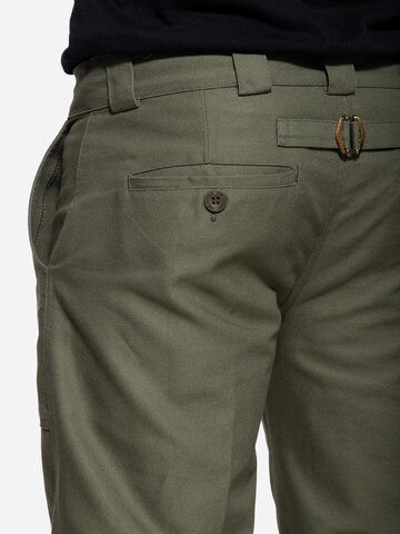 King Kerosin Regular Chino Pants in Green
