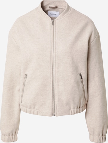 ABOUT YOU Sweatjacke 'Theres' in Beige: predná strana