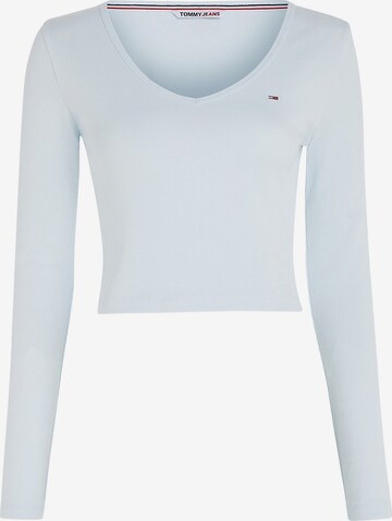 T-shirt Tommy Jeans en bleu : devant