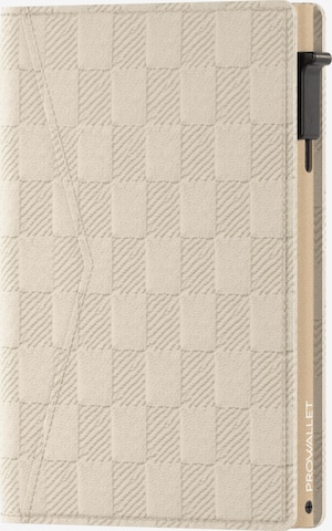 Prowallet Wallet 'Pasjeshouder Slim Panel' in Beige: front