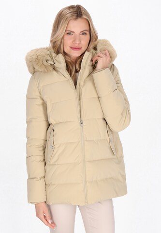 Usha Winterjas in Beige: voorkant
