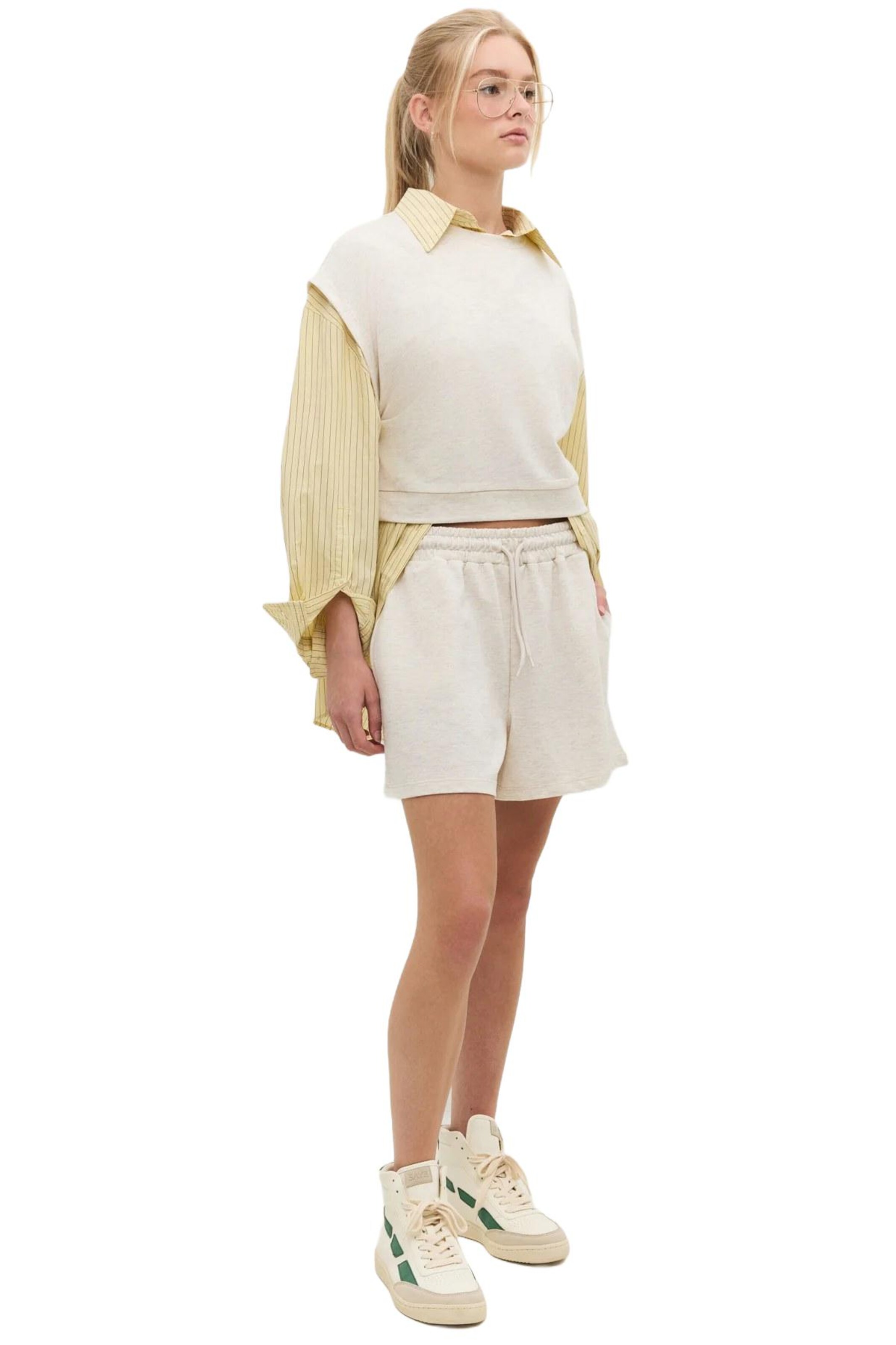 No Matter What Regular Broek in Beige