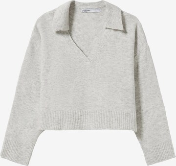 Pull-over Bershka en gris : devant