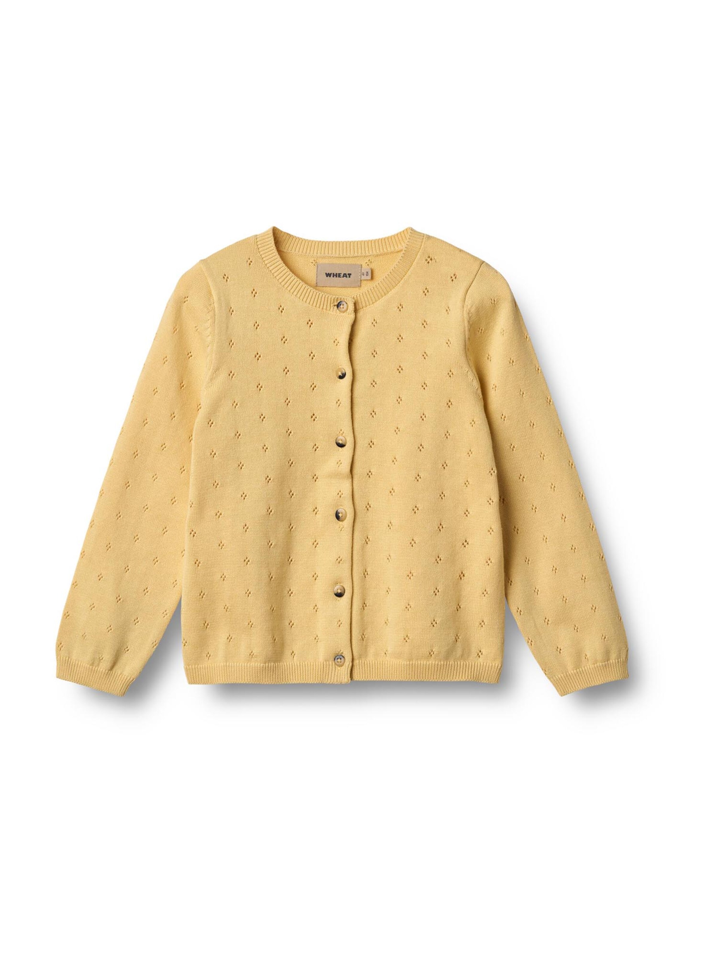 WHEAT Kardigan 'Maia' – žlutá: přední strana