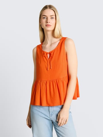 TOM TAILOR DENIM Blouse in Orange: front