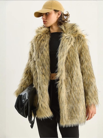 Bianco Lucci Wintermantel in Bruin