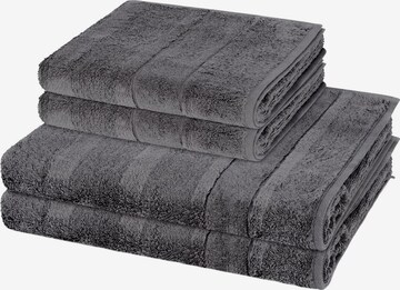 Cawö Towel 'Noblesse' in Grey: front