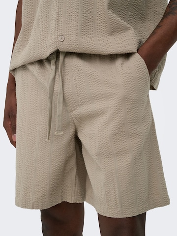 Regular Pantalon 'ONSCruz' Only & Sons en beige
