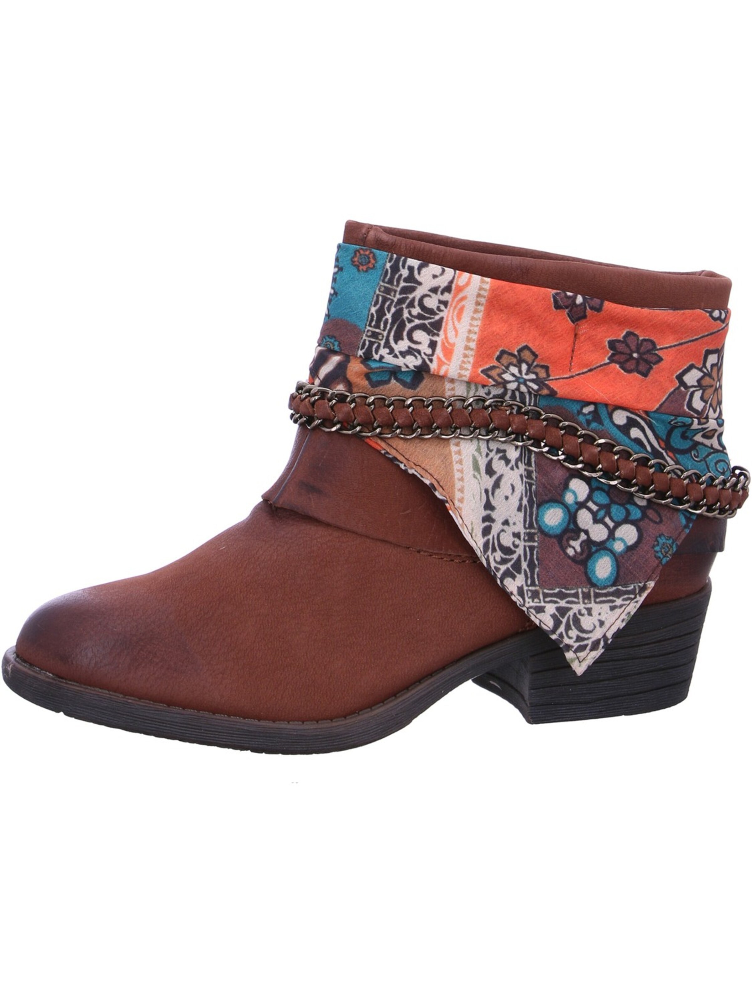 Laufsteg München Ankle Boots 'Laufsteg München Stiefel Braun' in Brown: front
