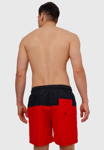 INDICODE JEANS Board Shorts 'Pruitt' in Red