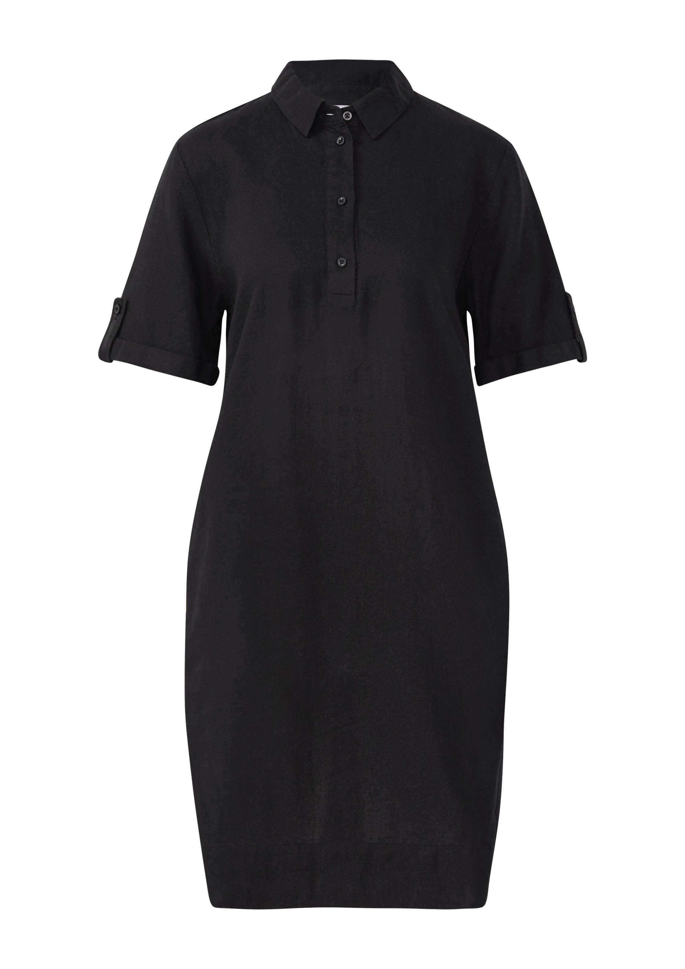 comma casual identity Blousejurk in Zwart: voorkant