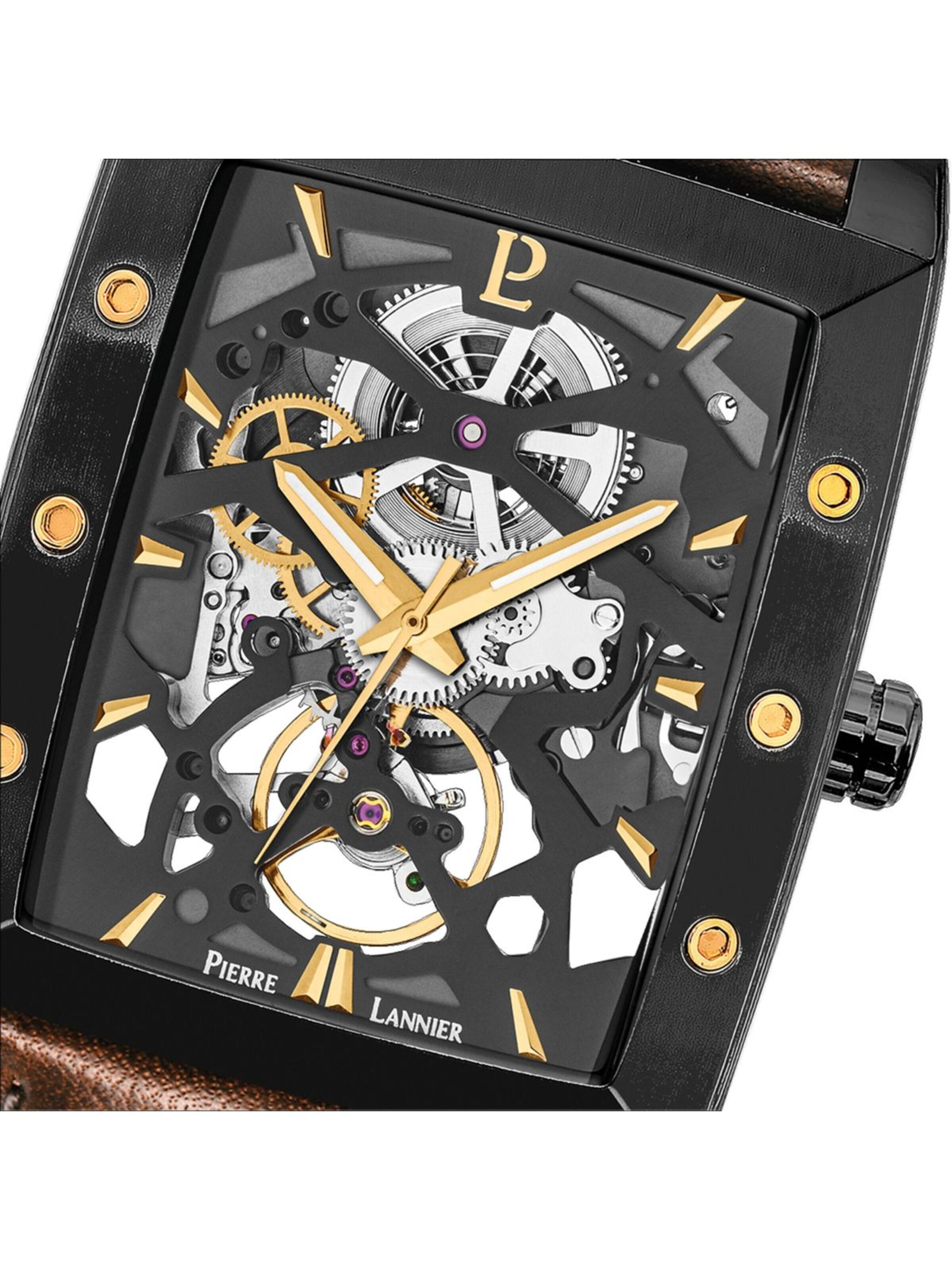 Montre à affichage analogique Pierre Lannier en noir