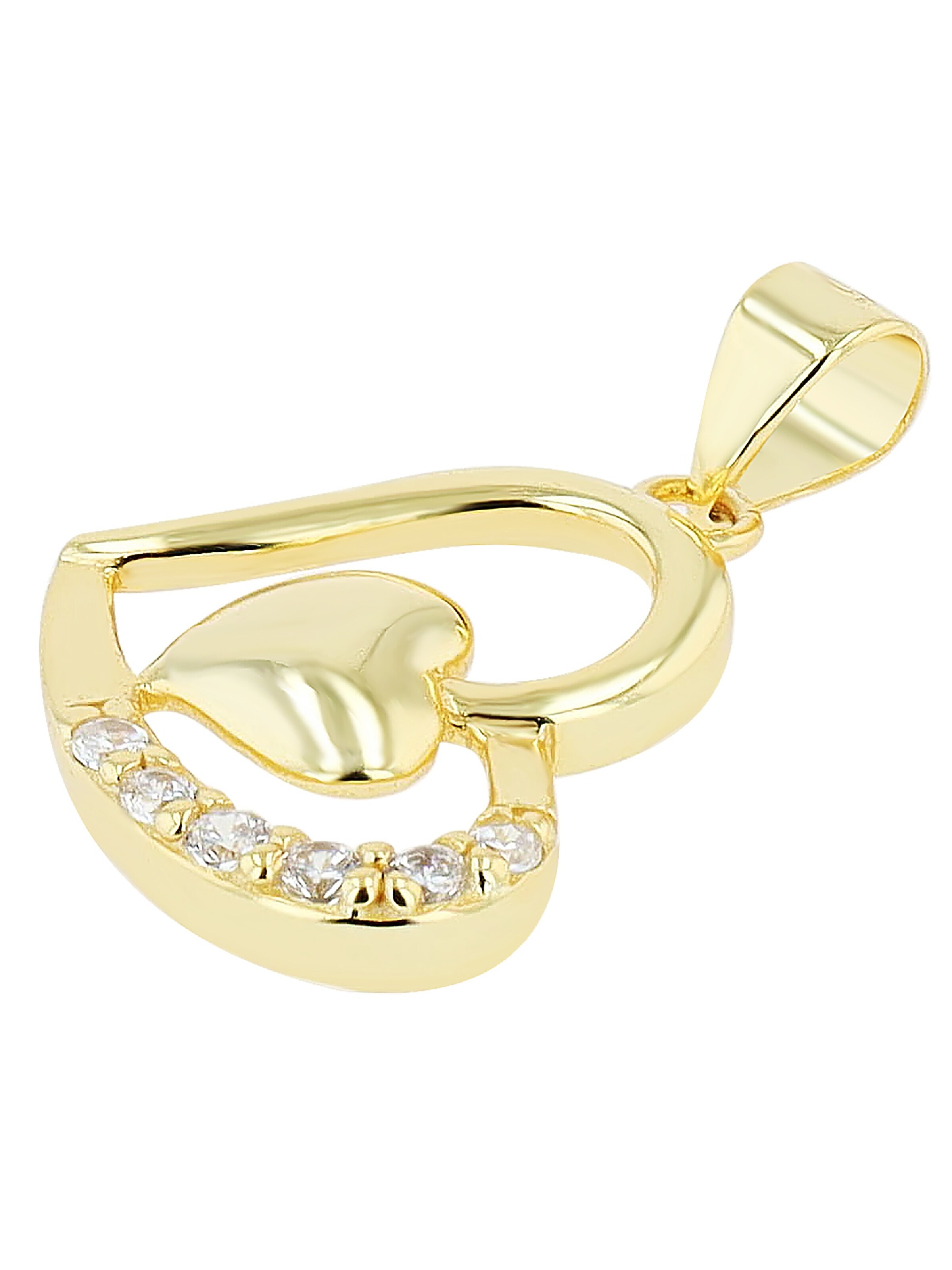 Akzent Pendant '"Banja" aus 925 Sterlingsilber, rhodiniert, langlebig' in Gold