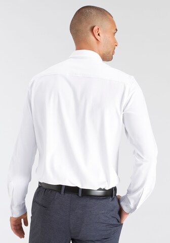 Bruno Banani Slim Fit Bruno Banani LM CB Langarmhemd in Weiß