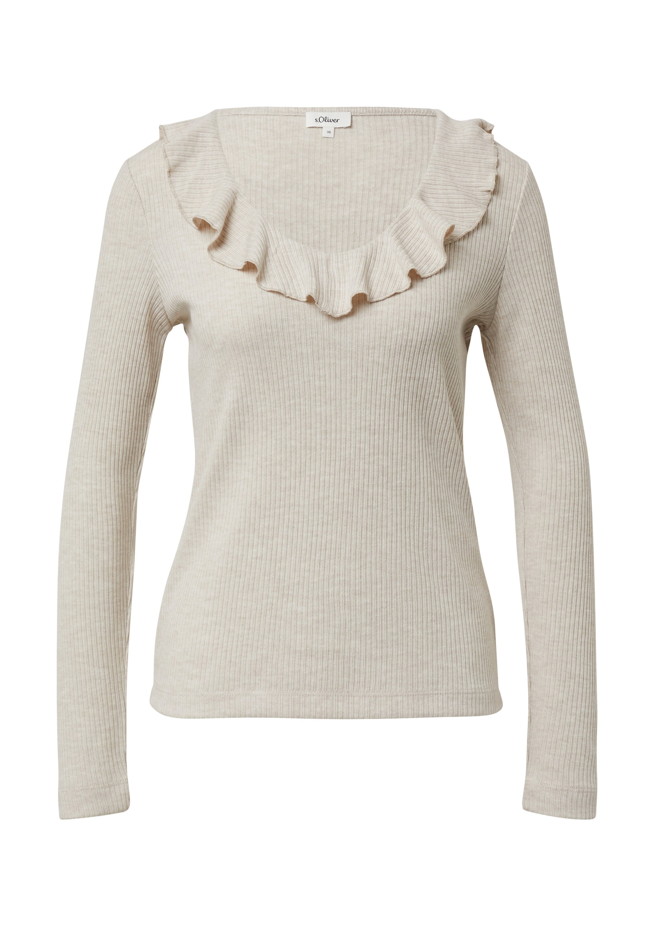 T-shirt s.Oliver en beige : devant