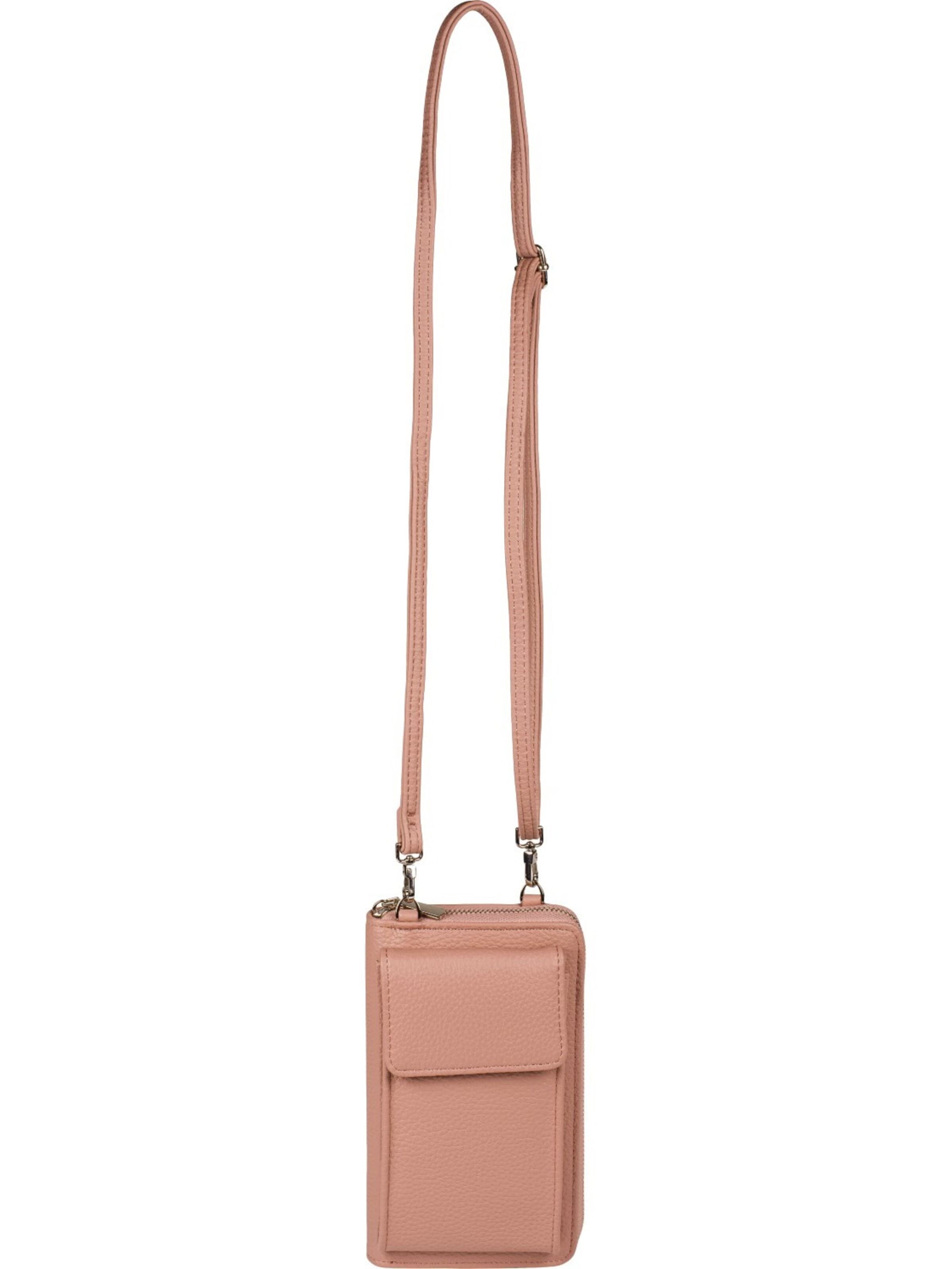 styleBREAKER Crossbody bag 'Umhängetasche mit Handyfach und RFID Schutz' in Pink