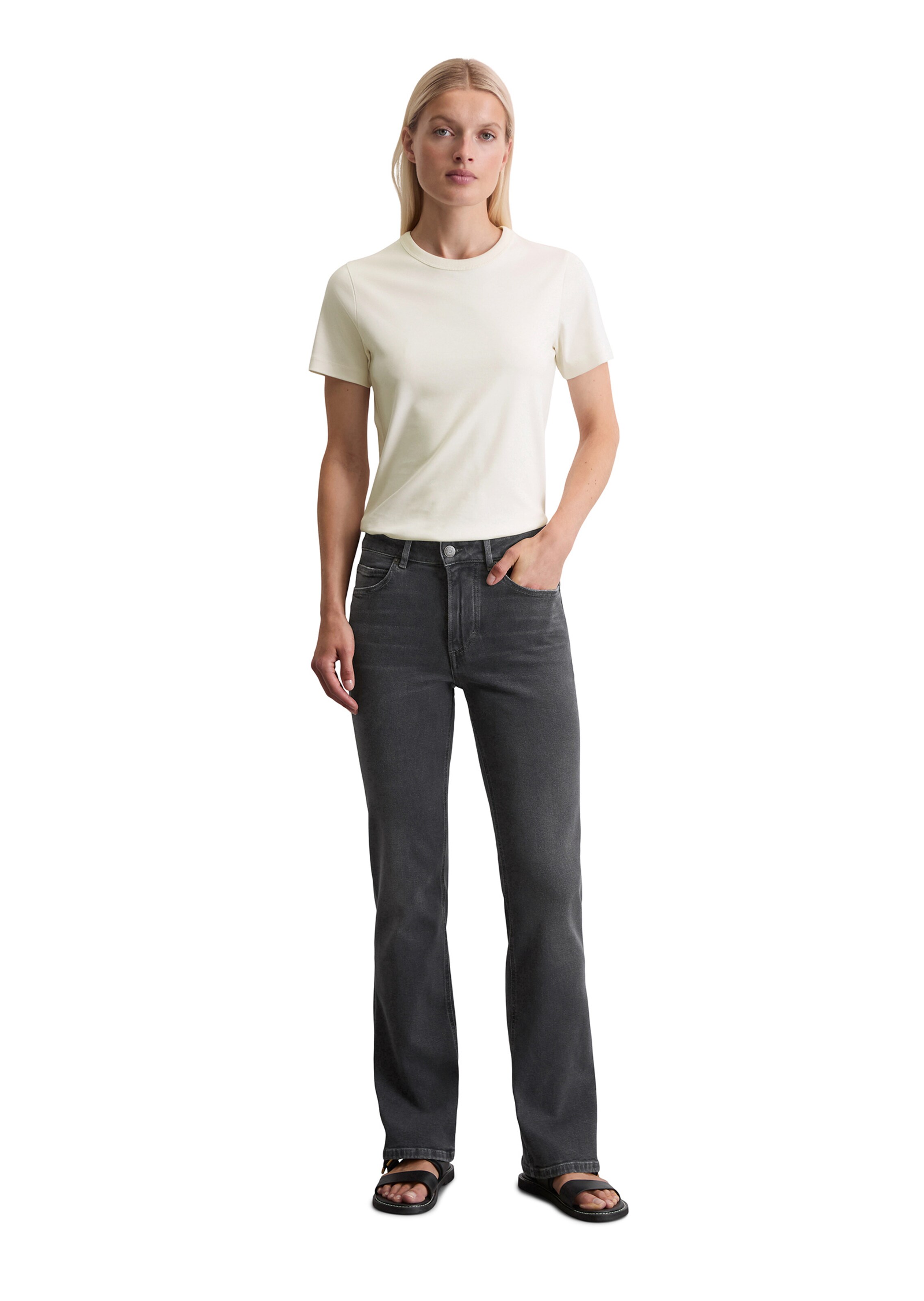 Marc O'Polo Flared Jeans 'Kiruna' in Grey