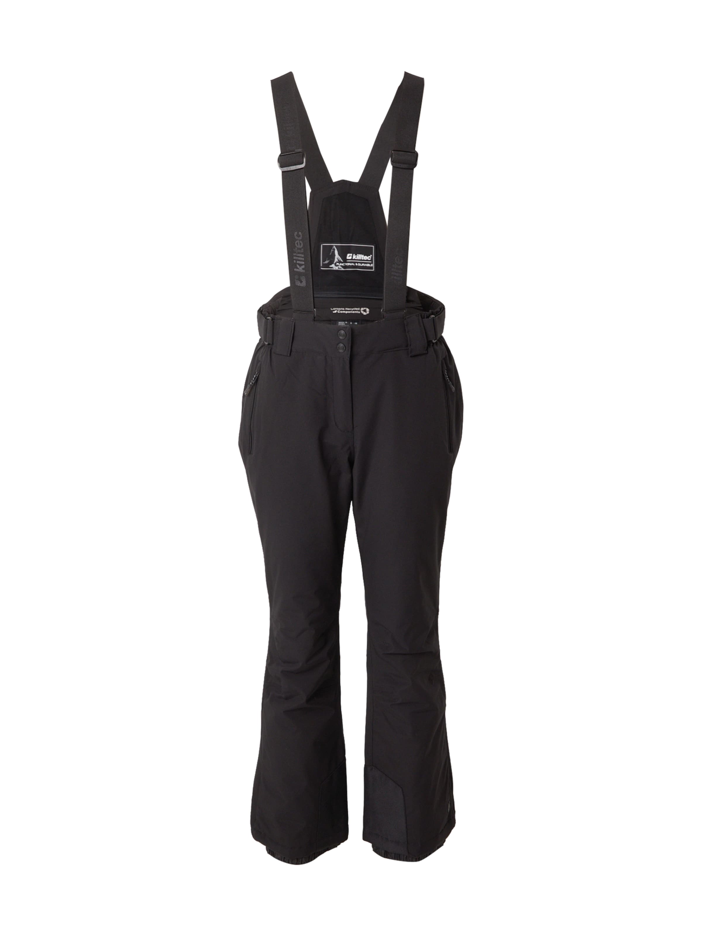 KILLTEC Normalny krój Spodnie sportowe &#x27;KSW 249 ERIELLE&#x27; w kolorze czarny: przód