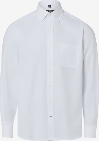 Chemise Nils Sundström en blanc : devant