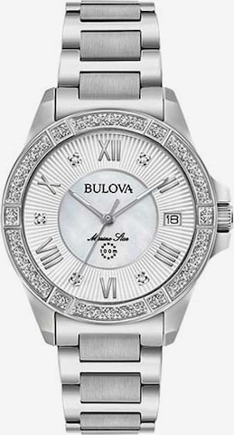 Bulova Analog Watch in Silver: front